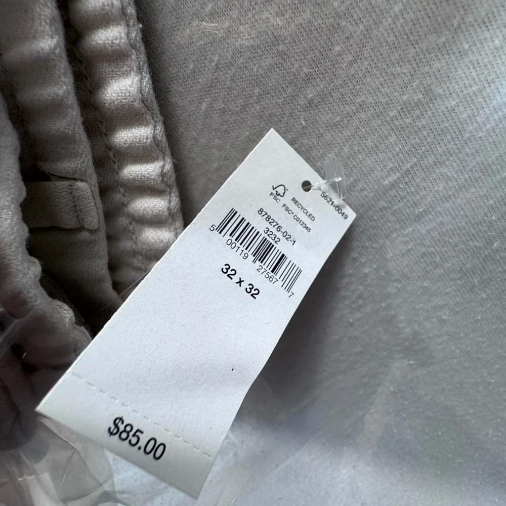 Banana Republic Linen Blend Athletic Fit Pant Off White 32x32 NWT $85